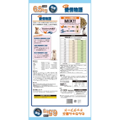 【ドッグフード】復活!愛情物語 チキン&お魚　6.5kg　H-239