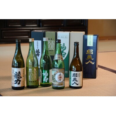 兵庫五国!個性派揃い純米酒セット(720ml×5本)　兵-2