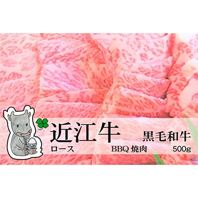 【2023年4月上旬発送】黒毛和牛 近江牛 【A5等級】 ロース 焼肉用 500g 冷蔵 MS52