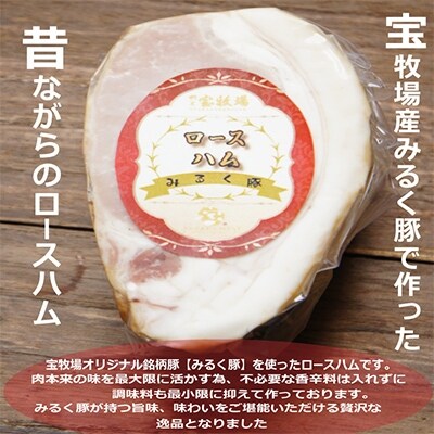 宝牧場近江牛ローストビーフとみるく豚ロースハムのセット