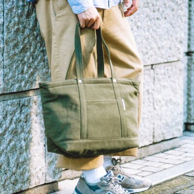 CANVAS TOTE FM / RAIN BLUE
