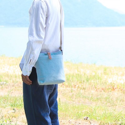 CANVAS SHOULDER S / RAIN BLUE