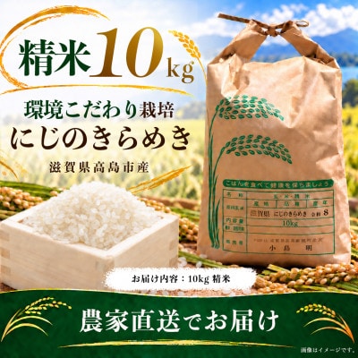 高島市 にじのきらめき 精米 農家直送 10kg