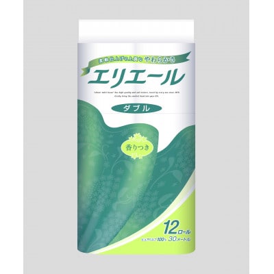 【ダブル】エリエール　トイレットティシュー12ロール×6パック