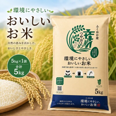 環境にやさしいおいしいお米 つやおとめ 5kg×1袋(みやま市)