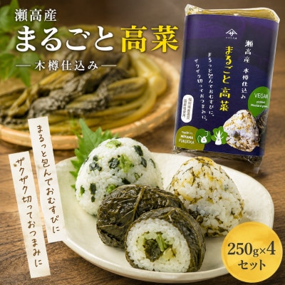 瀬高産 まるごと高菜セット(250g×4袋)