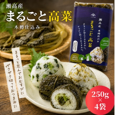 瀬高産高菜 たかな工房満足セット (からし高菜・きざみ高菜・まるごと高菜)