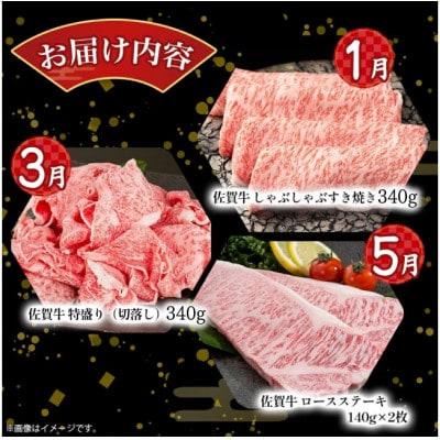 【発送月固定定期便】佐賀牛 お楽しみ便 絶品と評判のハンバーグ付き! 【T3×1】(太良町)全6回
