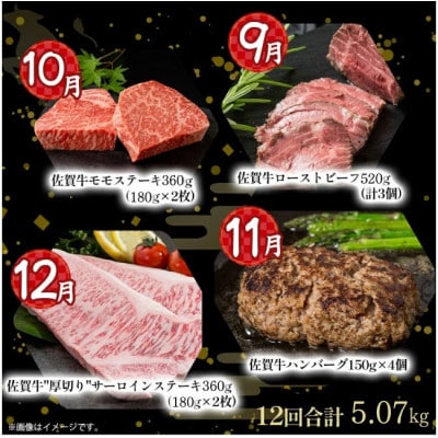 【発送月固定定期便】佐賀牛 特選!定期便【V11×1】(太良町)全12回