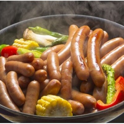 山崎ハム オールポーク あらびきウインナー セット 2kg (500g×4パック)【ZJ-3】