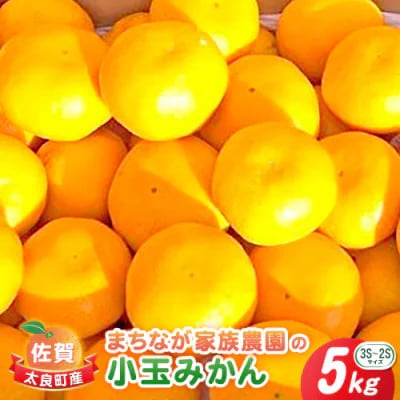 まちなが家族農園の小玉みかん 5kg【L50×1】