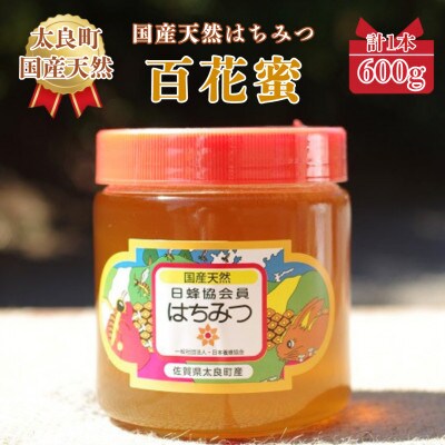 太良町産はちみつ『百花蜜』600g(太良町)【N226x1】