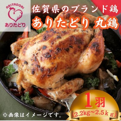 佐賀県ブランド鶏ありたどり丸鶏 1羽分(2.2～2.5kg) 太良町【ND24×1】