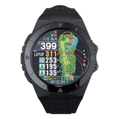 Shot Navi EXCEEDS ブラック　【ショットナビ】ゴルフ 距離計 GPS ウォッチ