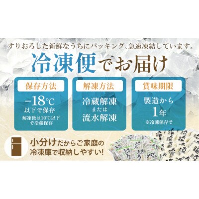 《国産大和芋使用》冷凍大和芋とろろ　プレーン20パック・青のり入り10パック(計30パック)
