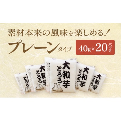 《国産大和芋使用》冷凍大和芋とろろ プレーン 40g×20パック