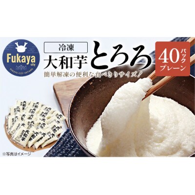 《国産大和芋使用》冷凍大和芋とろろ プレーン 40g×40パック