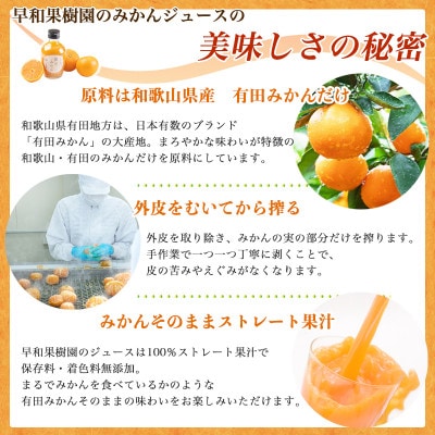 【早和果樹園】飲むみかん180ml×20本入|有田みかん100%ストレートジュース　