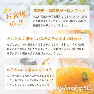 【早和果樹園】濃厚みかんジュレ みかんまるごと1個入×20個