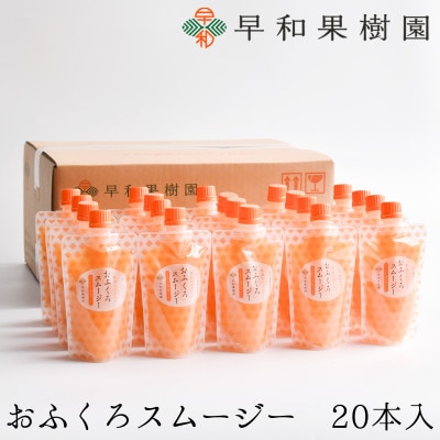 【早和果樹園】おふくろスムージー有田みかん20本入|飲むみかんゼリー(パウチタイプのジュレ)