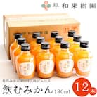 【早和果樹園】飲むみかん12本入|有田みかん100%ストレートジュース