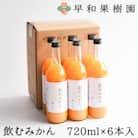 【早和果樹園】飲むみかん(大瓶)6本入|有田みかん100%ストレートジュース