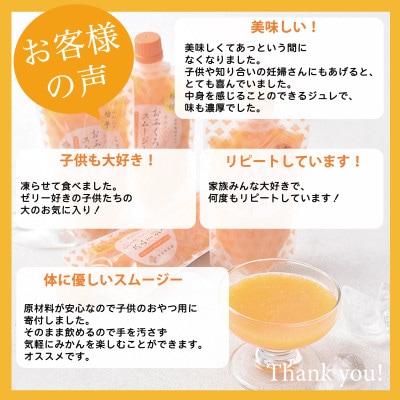 【早和果樹園】おふくろスムージーみかんと檸檬 12本入|飲むみかんゼリー(パウチタイプのジュレ)