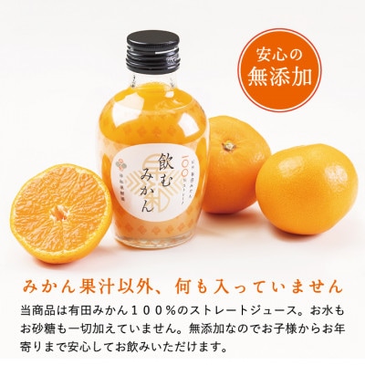 【毎月定期便】【さとふる限定】早和果樹園　飲むみかん180ml×12本入　全5回