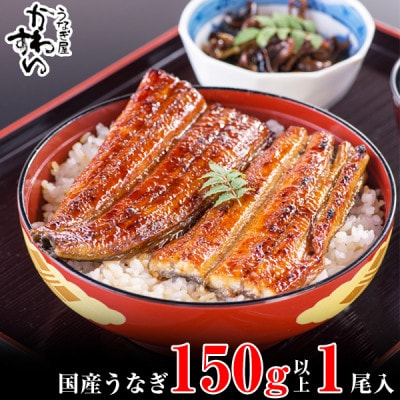 大サイズ　国産うなぎ蒲焼　1本(150g～169g)