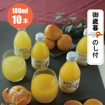 【御歳暮熨斗付】伊藤農園の100%ピュアジュース10本ギフトセット