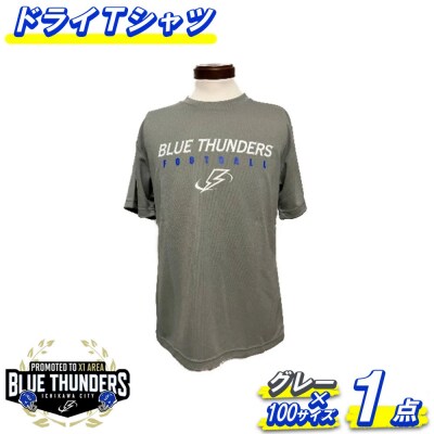 ブルーサンダース ドライTシャツ(カラー:グレー/サイズ:100)【12203-0204】