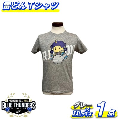 ブルーサンダース 雷どんTシャツ(カラー:グレー/サイズ:XXL)【12203-0209】