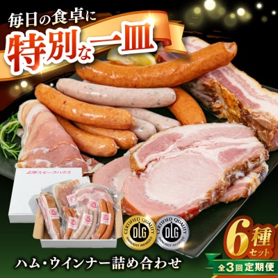 【全3回】＼DLG金賞・銀賞/糸島の陽光 ハム 6種 糸島市 / 志摩スモークハウス[AOA050]
