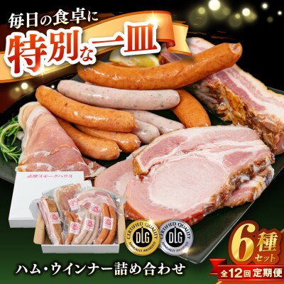 【全12回】＼DLG金賞・銀賞/糸島の陽光 ハム6種 糸島市 / 志摩スモークハウス[AOA052]
