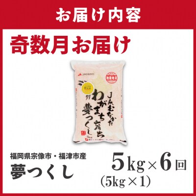 令和7年産 新米先行予約!【定期便/年6回】「夢つくし」5kg【ほたるの里】_HB0208