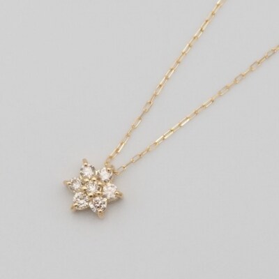 K18 0.1ct ダイヤモンド ペンダントネックレス　FHH-019836