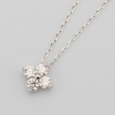 PT900/PT850 0.2ct ダイヤモンド ペンダントネックレス　FHH-019843