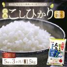 【3ヶ月定期便】ほたる米「大和の里」広島こしひかり 5kg [066-002]