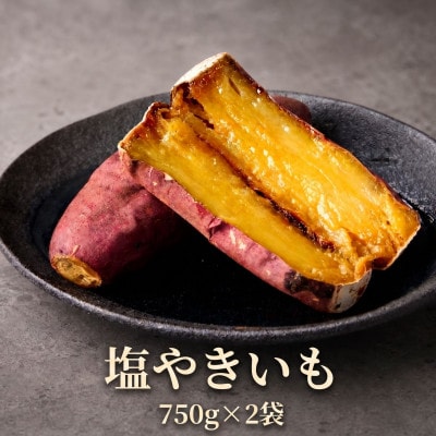 冷凍焼き芋　塩やきいも　紅はるか使用　【全国やきいもグランプリ2022受賞】(750g×2袋)
