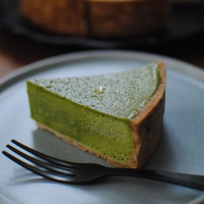 【贅沢な大人の時間】 抹茶チーズケーキ 『宇治抹茶使用』