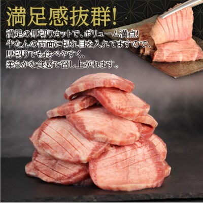仙台名物 牛タン 厚切り牛タン 塩味  600g  (300g×2) 宮城県 名取市 肉 焼肉 牛肉