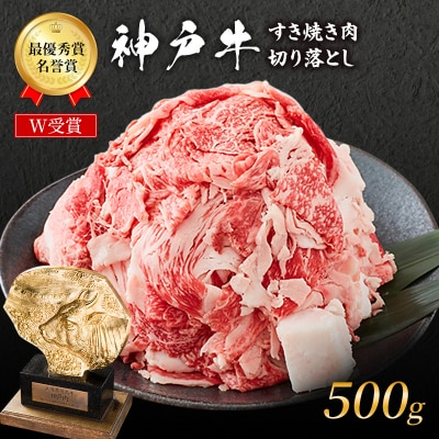 期間限定寄附額 神戸牛 切落とし 250g×2P 計500g [No5698-1859]