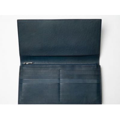 【藍染】ジャパンブルーの長財布-long wallet-