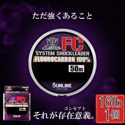 システムショックリーダー FC 釣り糸 16LB(4号)
