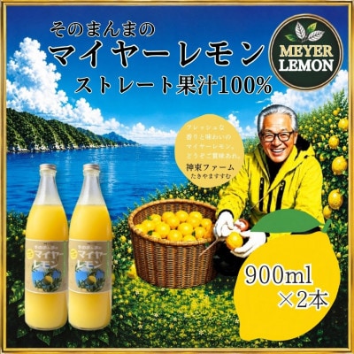 そのまんまのマイヤーレモン果汁100%　900ml×2本