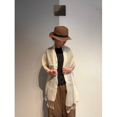 大地を纏うストール(岩国鎮守の山の土染め)