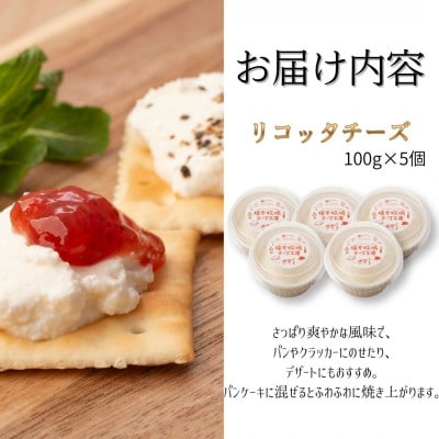 リコッタチーズ 500g (100g×5)