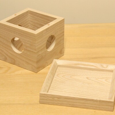 栓の木 三方 (幅15×高さ12×奥行き15cm) 木製|02_wrb-150101