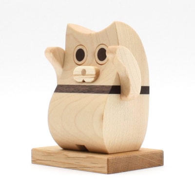 木の招き猫＜あきた芸術村 森林工芸館＞|02_wrb-180101