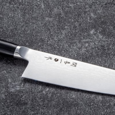 関喜一作 三徳180mm、ペティ130mm 桐箱入りセット 